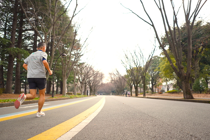 Healing my leg while running.